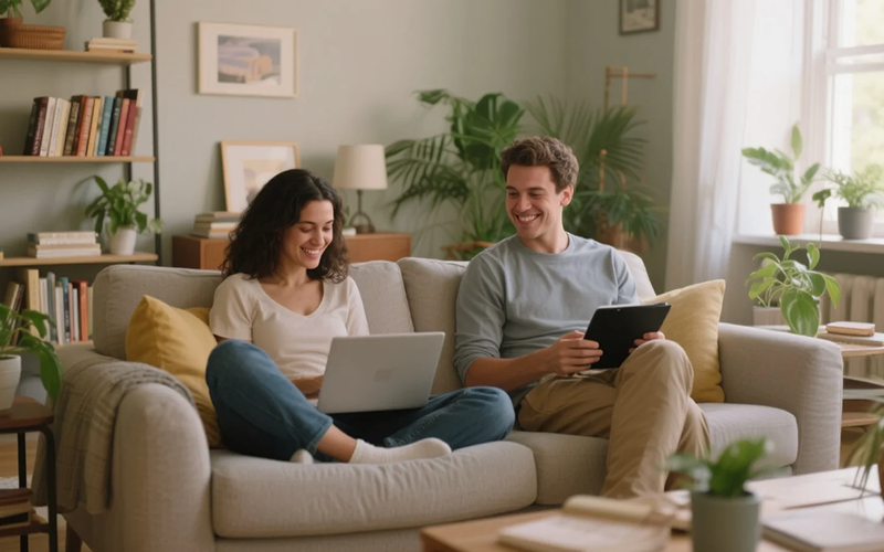 Show the ease and comfort of being with your soul mate, just like the couple in the picture. Soulmate Sketch can help you imagine and look forward to such a life scene.
