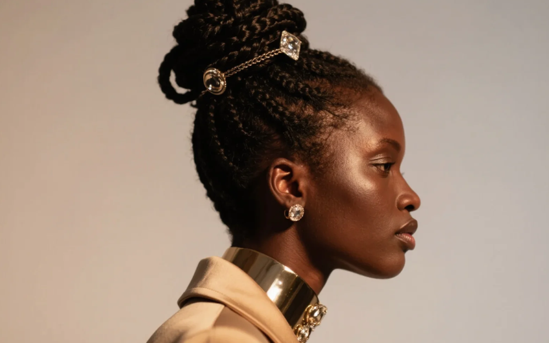 The Natural Hairstyle of Black Women: A Timeless Braided Updo Blending Heritage and Modern Elegance