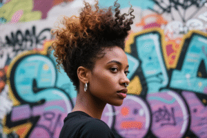 Read more about the article Black Women’s Hairstyles​​: Redefining Edge with the ​​High Top Fade with Curly Bangs​