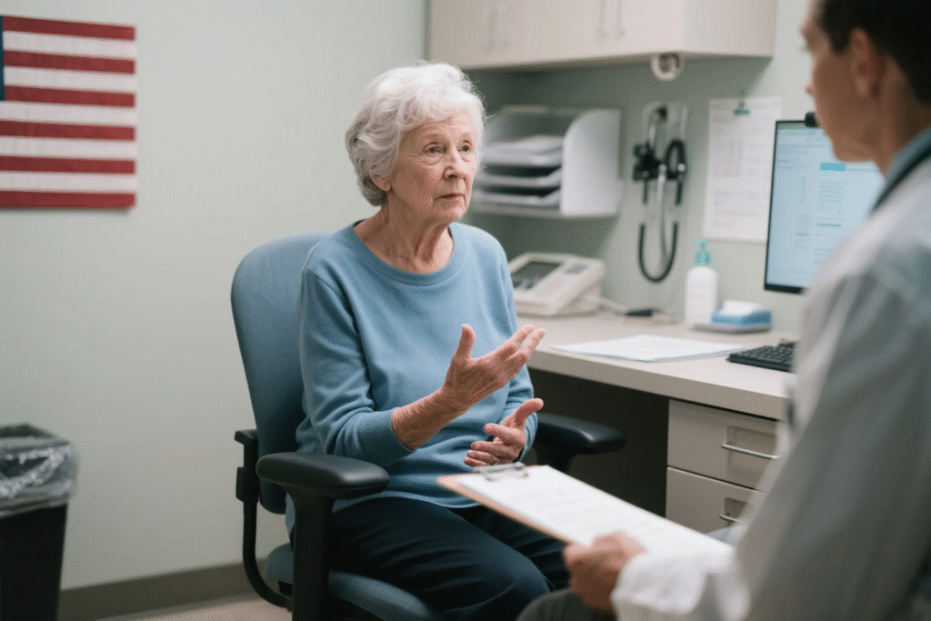 Consultation with doctor about late menopause