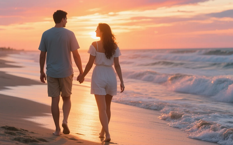 It symbolizes a happy future with your soul mate, just like the couple in the picture walking under the beautiful scenery. Soulmate Sketch may lead you to such happiness.