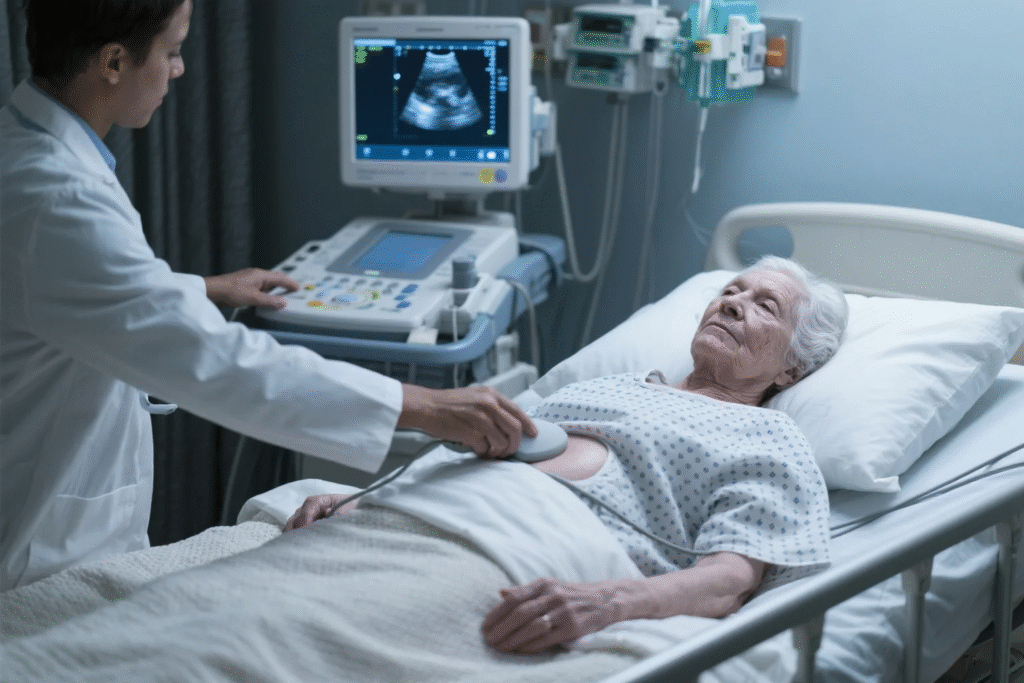 Pelvic ultrasound screening for women with late menopause