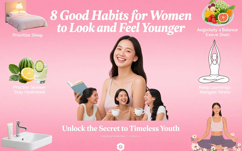 You are currently viewing 8 Good Habits for Women to Look and Feel Younger